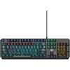 AULA-Verlag Tastiera da gioco Aula F2066-II con tasti meccanici reali, cavo USB, 1,6 m, 106 tasti, EN/RUS, LED RGB, argento