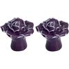 Creatwls Porpora Pomelli In Ceramica Rosa Fiore Manopole, Creativo Pomoli Per Cucina Armadio Cassetti Tirare Maniglioni - 2pcs