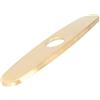 PENIKOKO Copertura per Lavello in Acciaio Inossidabile Oro, Piastra Resistente All'usura senza Bave, Sottile dal Design Semplice per Rubinetto Cucina e Bagno