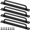 QWORK® 4PCS 210mm maniglia porta scorrevole, per armadietto garage armadio armadio bagno cucina mobili porta