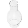 ULDIGI Paralume in Vetro per Lampada a Petrolio, Ricambio Antivento Apertura Superiore 3,5 CM e Inferiore 5,4 CM, Accessorio Retrò per Lampada a Cherosene, per Uso in Casa