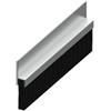 Generico Awalock - Spazzola paraspifferi e parapolvere sottoporta in alluminio. Diverse misure disponibili (h 70mm - Lunghezza 2m)