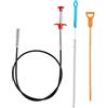DKBT Stura lavandini e Scarichi 3 Pezzi Gancio per la pulizia della fogna lavello cucina Gancio pulizia lavandino Pinza per pulire le tubature Molla sturatubi Cleaning Claw per bagno, vasca(160 cm)