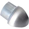 Dalsys Profilo terminale quarto di tondo angolo esterno, profili acciaio inox spazzolato 10mm, paraspigoli muro, profili acciaio inox, profilo