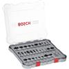 Bosch Professional 2607017476 30tlg. Set di frese (per legno, per frese verticali con gambo da 1/4