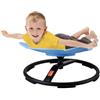 VEVOR Altalena Elefante per Bambini, Giostra Sensoriale per Autismo Carico 100 kg, Seduta Girevole a 360° Sedile con Base in Metallo Antiscivolo per Coordinazione, Equilibrio e Concentrazione, Blu