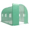Outsunny Serra 3 x 2 x 2 m Serra in telo con porta a battente richiudibile 6 finestre in rete arrotolabili, aste di sostegno | Aosom Italy