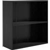 HOMCOM Libreria con 2 scomparti e ripiano regolabile, 60x24x63 cm, Nero | Aosom Italy