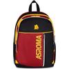 Seven Zaino Scuola Doppio Scomparto Roma, Nero, 26 L, Tasca frontale, Tasca laterale portaborraccia, Scuola elementare e media, Bambini e ragazzi, Calcio, Prodotto ufficiale