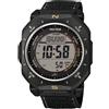 Casio Pro Trek Orologio Uomo Casio Pro Trek Nero Solare Tessuto Trekking PRG-69B-1ER
