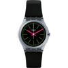 Swatch Orologio Swatch FLUO LOOPY Silicone Unisex Solo Tempo Nero GM189