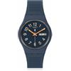 Swatch Orologio Swatch TRENDY LINES AT NIGHT Silicone Unisex Solo Tempo Blu SO28I700