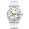 Swatch Orologio Swatch CLEARLY GENT Silicone Unisex Solo Tempo Trasparente SO28K100-S06