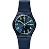 Swatch Orologio Swatch SIR BLUE Silicone Unisex Solo Tempo Blu SO28N702