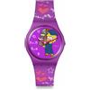 Swatch Orologio Swatch CLASS ACT Lisa Simpson Unisex Speciale Viola SO28Z118 Solo Tempo