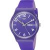 Swatch Orologio Swatch BACKUP PURPLE Silicone Viola SUOV703 Unisex Solo Tempo