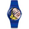 Swatch Orologio Swatch GIRL BY ROY LICHTENSTEIN Silicone Grigio Unisex Solo Tempo SUOZ352