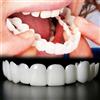 Wttfc 2 Paia Faccette Dentali Professionali,Dentiera Provvisoria,Denti Finti Da Applicare Da Soli,Falso Denti Da Applicare Da Soli Protesi Dentale, Superiore Inferiore Cosmetici Per Uomini E Donne