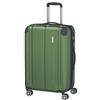 travelite valigia rigida media, espandibile, 4 ruote, CITY, trolley con superficie antigraffio, chiusura TSA, piega ad espansione, 68 cm, 78-86 l
