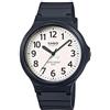 Casio Orologio da polso da uomo al quarzo casual bracciale e cassa in resin di colore black display analogico white - MW-240-7B