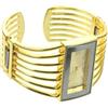 GALPADA Orologio Al Quarzo Dorato Da Donna, Bracciale Gioiello in Acciaio Resistente, Stile Vintage Elegante, Come Regalo e Uso Quotidiano