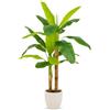 edihome, Pianta Decorativa da Interno - Banano Artificiale 160cm - Grande Pianta Tropicale Realistica per Casa, Ufficio, Hotel, Centri Commerciali - Decorazione Interno/Esterno