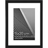 Americanflat Cornice 15x20 cm Nera - Cornice Foto 10x15 cm con Passepartout o 20x15 cm Senza Passepartout - Portafoto con Bordo Sottile in PVC e Pannello Vetro Resistente agli Urti