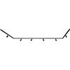 BRILONER - Set completo di binari, 6x spot GU10 orientabili, forma a U/Z, sistema di binari a soffitto, binario per faretti, lampada a soffitto, plafoniera, faretto, 4,5 m, nero