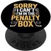 Battuta di ghiaccio umorismo da hockey Sorry I Can't I'm In The Penalty Box Giocatore di hockey |- PopSockets PopGrip Adesivo