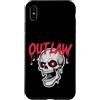 Dark Fantasy Art Custodia per iPhone XS Max Teschio Fuorilegge Rosso Occhi Stella Gotica