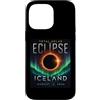 Iceland Eclipse Tees Custodia per iPhone 14 Pro Max Eclissi solare totale Islanda 12 agosto 2026 Aurora Travel Sky