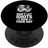 Collega Sarcastico Ufficio Stress Umoris Sarcasmo Sul Posto Di Lavoro Non Lasciare Che Gli Idioti PopSockets PopGrip Adesivo