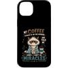 Cappuccino Coffee Drinker Designs Custodia per iPhone 14 Plus Divertente caffè amante mattina caffeina tossicodipendente caffè umorismo