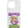 Generic Custodia per iPhone 13 Pro Granny Grunts Divertente Carino