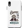Cappuccino Coffee Drinker Designs Custodia per iPhone XR Divertente caffè amante mattina caffeina tossicodipendente caffè umorismo