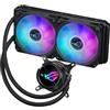 ASUS ROG Strix LC III 240 ARGB, dissipatore di liquidi per CPU all-in-one con blocco dell'acqua ruotabile a 360°, pompa Asetek V2 di 7a generazione, ventole ARGB ROG Premium, Aura Sync, Nero