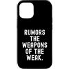 Witty Sarcastic Humor Clever Wordsmith Q Custodia per iPhone 12/12 Pro Voci Le Armi Deboli Spiritoso Citazione Uomini Donne