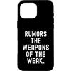 Witty Sarcastic Humor Clever Wordsmith Q Custodia per iPhone 16 Pro Max Voci Le Armi Deboli Spiritoso Citazione Uomini Donne