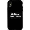 Diskette CD retro old data storage compu Custodia per iPhone X/XS Chiavetta USB Cloud Evolution Diskette CD
