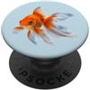 Pet Goldfish Gifts And Fancy Fish Tees b Pesce Rosso Galleggiante Fantasia Isolato PopSockets PopGrip Adesivo
