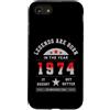 Stile Retrò Annata 74 Leggenda Originale Custodia per iPhone SE (2020) / 7/8 Legends Are Born In The Year 1974 Vintage Compleanno