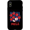 Cute Fun Italian Italy Summer Lover Vibe Custodia per iPhone X/XS La Vita Mela Mela Vita Retro Vintage Mele Frutta Italiana