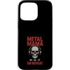 Heavy Metal Mama Life Edgy Concert Goth Custodia per iPhone 15 Pro Max Metallo Mamma Vita Rock And Roll Madre Rose Cranio Grunge