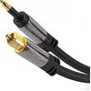 KabelDirekt - Cavo ottico audio digitale Mini-TOSLINK con protezione del segnale - 1 m Mini-TOSLINK a TOSLINK, cavo digitale S/PDIF/cavo ottico per soundbar, sistemi stereo/amplificatori, Hi-Fi