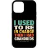 Grandkids In Charge Funny Grandpa Retire Custodia per iPhone 12 mini Avevo il comando e poi ho avuto i nipoti