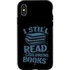 Reading book hobby shelf library smart e Custodia per iPhone X/XS Leggo ancora libri per bambini