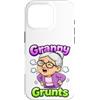 Generic Custodia per iPhone 16 Pro Granny Grunts Divertente Carino