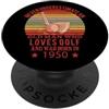 Attrezzature per l'allenamento del Golf Golfisti Compleanno nata nel 1950 Palla da golf Golf PopSockets PopGrip Adesivo