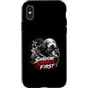 Ninja Shadow and Warrior Stealth Custodia per iPhone X/XS L'ombra colpisce il primo Ninja e il guerriero furtività