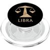 libra zodiac Paperfolding air sign minim Grafica zodiacale pieghevole Libra PopSockets PopGrip per MagSafe